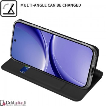 Dux Ducis Skin Pro dirbtinės odos dėklas - juodas (Xiaomi Poco X8 Pro)